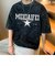 ビッグシルエット カレッジロ ピグメント 半袖 Tシャツ 古着風