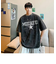 ビッグシルエット カレッジロ ピグメント 半袖 Tシャツ 古着風