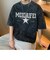 ビッグシルエット カレッジロ ピグメント 半袖 Tシャツ 古着風