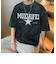 ビッグシルエット カレッジロ ピグメント 半袖 Tシャツ 古着風