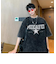 ビッグシルエット カレッジロ ピグメント 半袖 Tシャツ 古着風