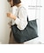 合皮 両あおり シンプル センター 刺繍 デザイン トートバッグ