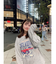 DEVICE×佐藤かれん ルーズグラフィックプリント スウェット