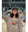DEVICE×佐藤かれん ルーズグラフィックプリント スウェット
