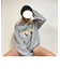 DEVICE×えんな ルーズグラフィックプリント スウェット