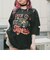 タイガー スカル 髑髏 プリントダメージ加工 韓国 古着風 ピグメント Tシャツ 半袖