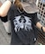 タイガー スカル 髑髏 プリントダメージ加工 韓国 古着風 ピグメント Tシャツ 半袖