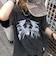 タイガー スカル 髑髏 プリントダメージ加工 韓国 古着風 ピグメント Tシャツ 半袖