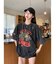 タイガー スカル 髑髏 プリントダメージ加工 韓国 古着風 ピグメント Tシャツ 半袖
