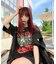 タイガー スカル 髑髏 プリントダメージ加工 韓国 古着風 ピグメント Tシャツ 半袖