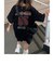 ナンバリング 古着風 バックデザイン プリント ロゴ Y2K ストリート ルーズ Tシャツ