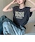 ロゴ Y2K クロップド ショート丈 ドロースト ヴィンテージライク 古着風 ストリート 半袖 Tシャツ
