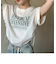 ロゴ Y2K クロップド ショート丈 ドロースト ヴィンテージライク 古着風 ストリート 半袖 Tシャツ
