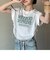 ロゴ Y2K クロップド ショート丈 ドロースト ヴィンテージライク 古着風 ストリート 半袖 Tシャツ