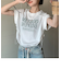 ロゴ Y2K クロップド ショート丈 ドロースト ヴィンテージライク 古着風 ストリート 半袖 Tシャツ