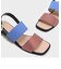 ダブルストラップスクエアトーサンダル / DOUBLE STRAP SQUARE TOE SANDALS