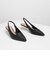 アクセントルーサイトヒールスライダー / Accented Lucite Heel Slingbacks