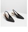 アクセントルーサイトヒールスライダー / Accented Lucite Heel Slingbacks