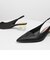 アクセントルーサイトヒールスライダー / Accented Lucite Heel Slingbacks