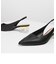 アクセントルーサイトヒールスライダー / Accented Lucite Heel Slingbacks