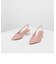 アクセントルーサイトヒールスライダー / Accented Lucite Heel Slingbacks