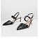 メタリックメリージェーン スリングバックパンプス / Metallic Mary Jane Slingback Pumps