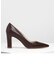 クロックエフェクト イロンゲイトポインテッドトゥパンプス /  Croc-Effect Elongated Pointed Toe Pumps