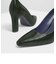 クロックエフェクト イロンゲイトポインテッドトゥパンプス /  Croc-Effect Elongated Pointed Toe Pumps