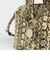 メタルアクセント スネークプリントバケツバッグ / Metal Accent Snake Print Bucket Bag