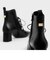 レースアップヒール アンクルブーツ / Lace-Up Heeled Ankle Boots