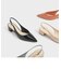 ブロックヒール スリングバックパンプス / Block Heel Slingback Pumps 