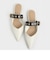 アイレットエンベリッシュド ミュール / Eyelet-Embellished Mules
