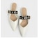 アイレットエンベリッシュド ミュール / Eyelet-Embellished Mules