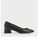 スクエアトゥ ブロックヒールパンプス / Square Toe Block Heel Pumps