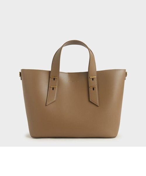 良品 CHARLES & KEITH ダブルハンドル スローチーバッグ 2WAY CHARLES & KEITH｜ダブルハンドル スローチーバッグ | Rakuten
