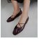 クリスクロス ルーシュドバレリーナフラット / Criss Cross Ruched Ballerina Flats