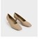 スクエアトゥ キトゥンヒールパンプス / Square Toe Kitten Heel Pumps