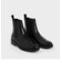 テクスチャードラウンドトゥ チェルシーブーツ / Textured Round Toe Chelsea Boots