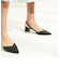 トラペーズヒール スリングバックパンプス / Trapeze Heel Slingback Pumps