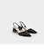 トラペーズヒール スリングバックパンプス / Trapeze Heel Slingback Pumps