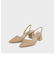 トラペーズヒール スリングバックパンプス / Trapeze Heel Slingback Pumps