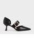 オーバーサイズドバックル ポインテッドトゥパンプス / Oversized Buckle Pointed Toe Pumps
