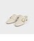 リングエンベリッシュド ローファーミュール / Ring Embellished Loafer Mules 