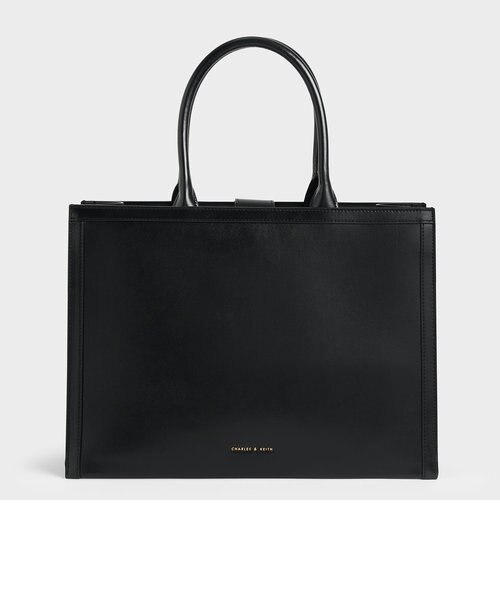 ラージダブルハンドル トートバッグ / Large Double Handle Tote Bag  ｜チャールズ＆キースの通販｜&mall（アンドモール）三井ショッピングパーク公式通販