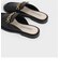 チェーンエンベリッシュド ローファーミュール / Chain-Embellished Loafer Mules