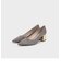 メタリックブロックヒール パンプス / Metallic Block Heel Pumps 