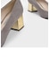 メタリックブロックヒール パンプス / Metallic Block Heel Pumps 