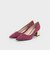 メタリックブロックヒール パンプス / Metallic Block Heel Pumps 