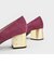 メタリックブロックヒール パンプス / Metallic Block Heel Pumps 