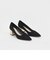 メタリックブロックヒール パンプス / Metallic Block Heel Pumps 